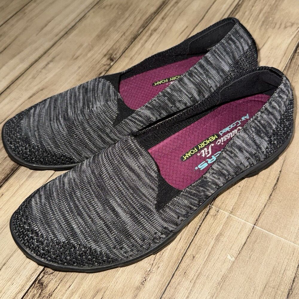 Skechers Empress Air Cooled Memory Foam Slip on Loafers Women Sz 6.5